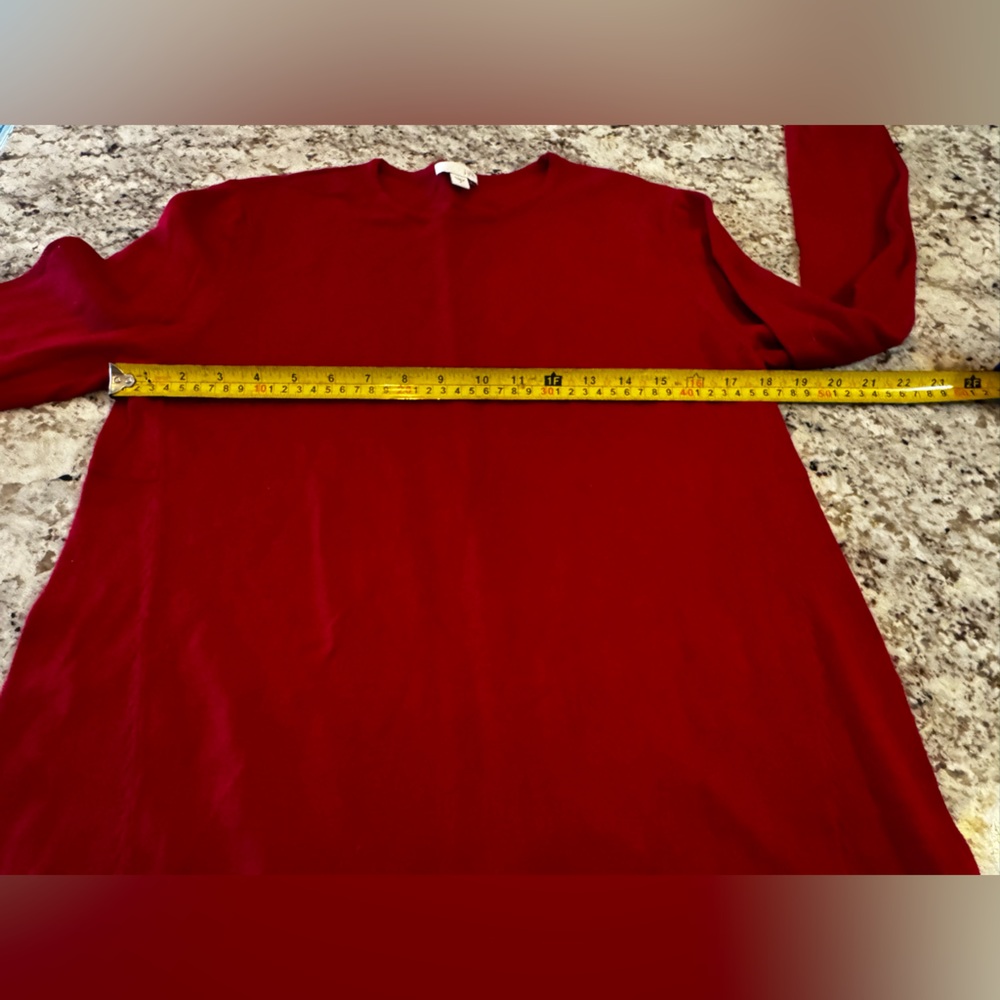 J. Jill Vibrant Red Crew Neck Sweater - Picture 7 of 8